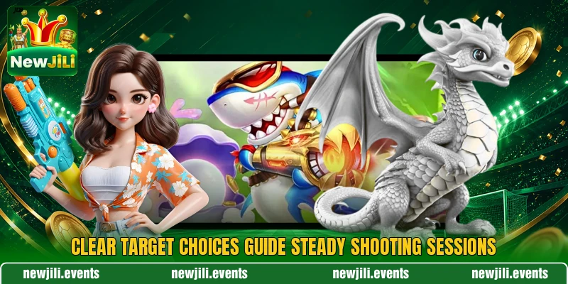 Clear target choices guide steady shooting sessions