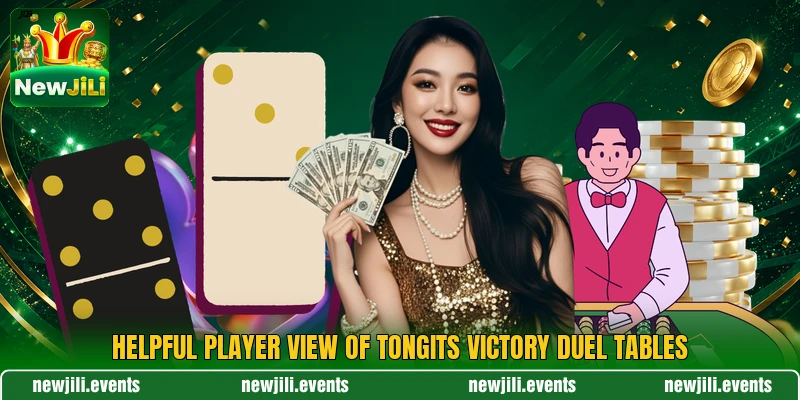 Helpful player view of Tongits Victory Duel tables