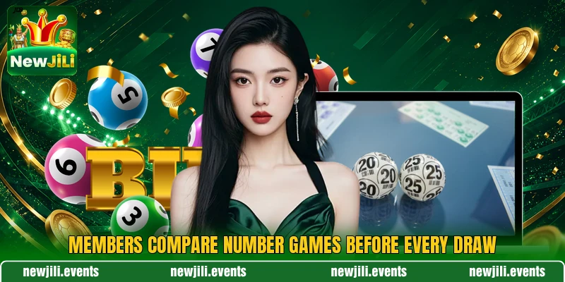 Members compare number games before every draw Members compare number games before every draw