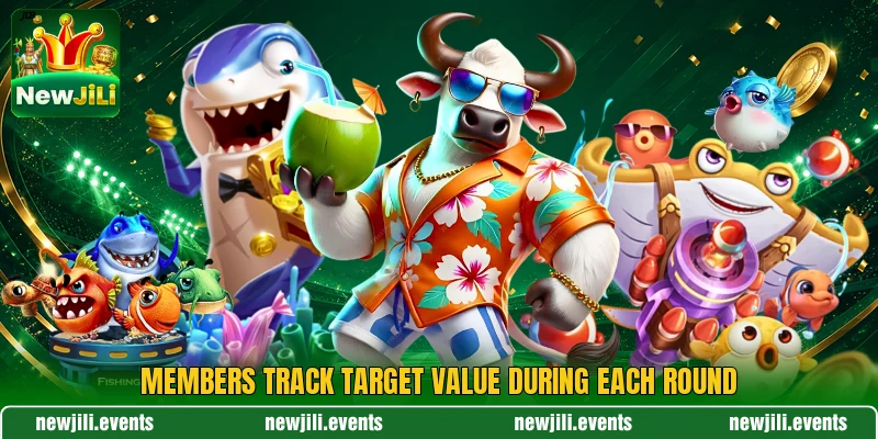 Members track target value during each round