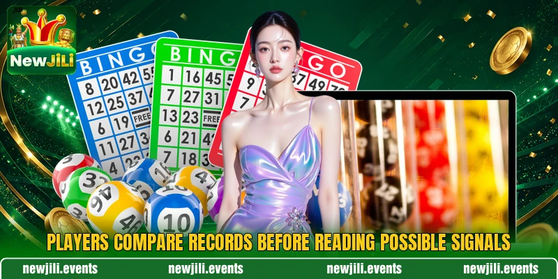 Players compare records before reading possible signals Players compare records before reading possible signals