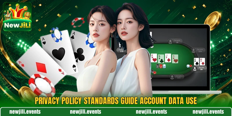 Privacy policy standards guide account data use