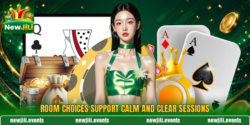 Room choices support calm and clear sessions