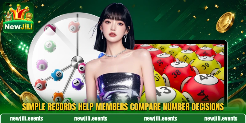 Simple records help members compare number decisions Simple records help members compare number decisions