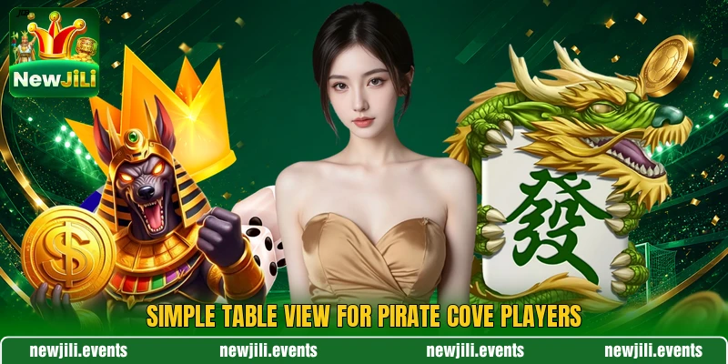 Simple table view for Pirate Cove players